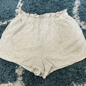 Sugarlips Light Gray High Waist Shorts